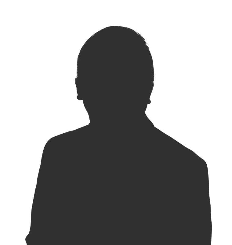 A silhouette of a person