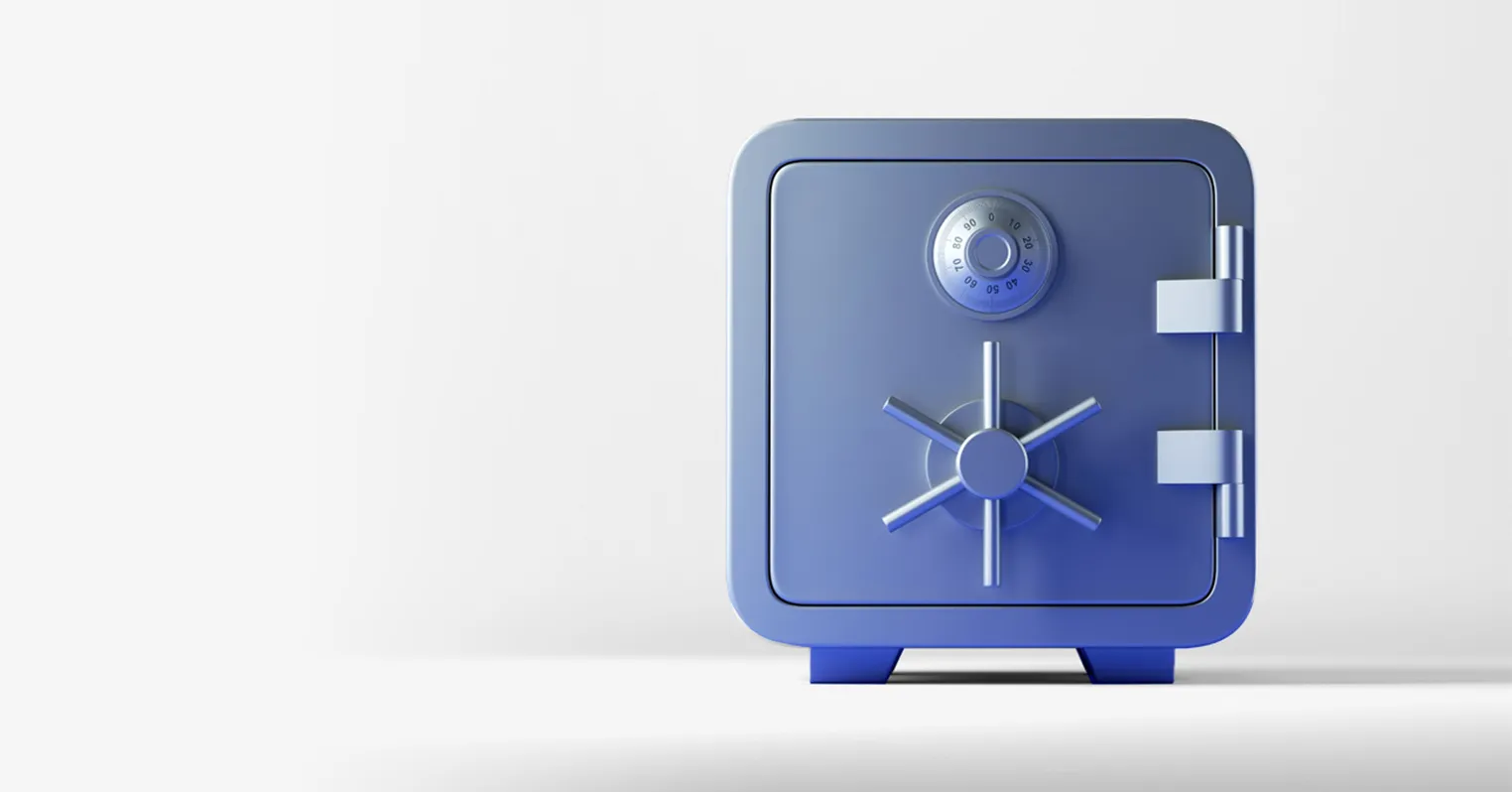 A small safe with a dial