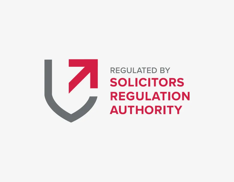 Logo reading Regulated by Solicitors Regulation Authority