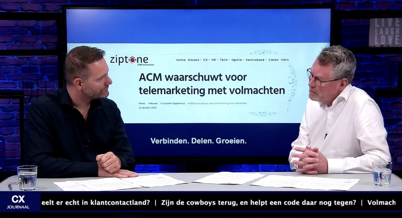 CX Journaal VANAD Ziptone Platform Sectoronderzoek Ruben Lowenstein Erik Bouwer Klantcontact Unistone Studios