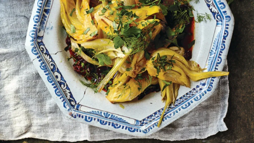 Gesmoorde venkel met saffraan recept