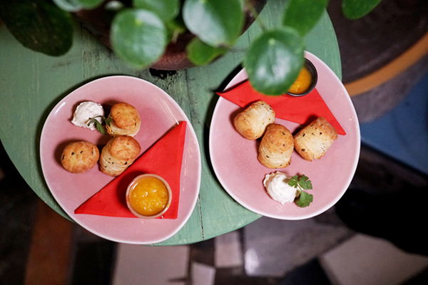 Het vegan voorgerecht dat Restaurant Het Paradijs ons voorschotelde.