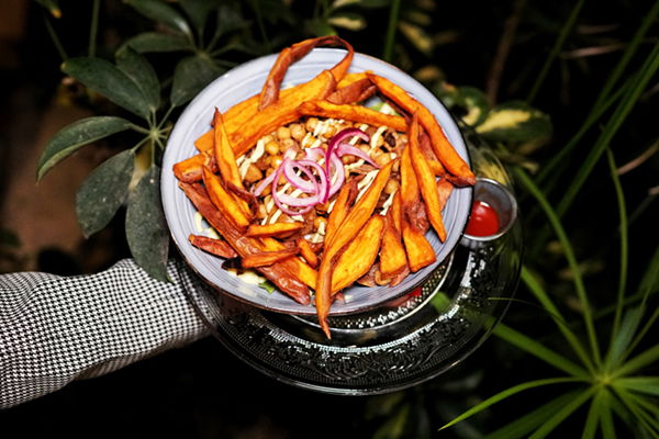 Ons hoofdgerecht tijdens het bezoek van restaurant Het Paradijs 