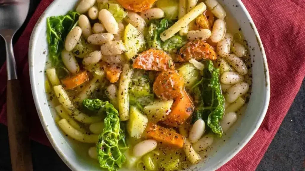 Italiaanse minestrone soep
