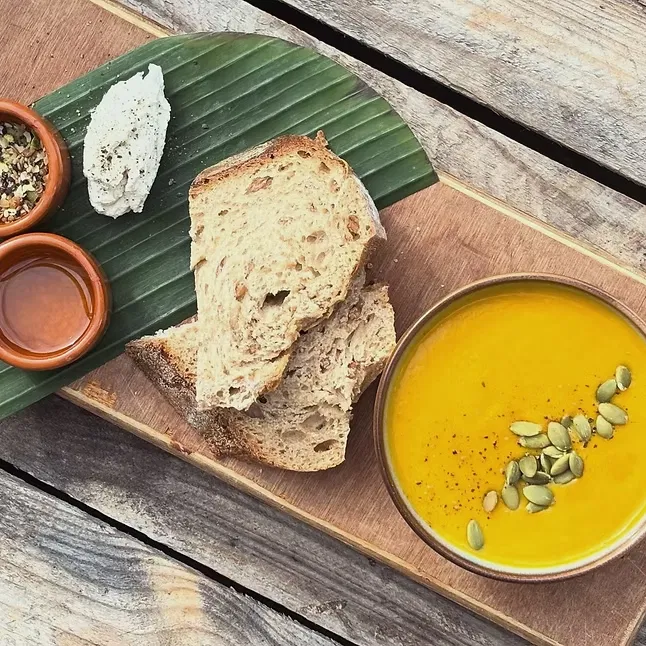 vegan soepje voor een gezonde lunch bij Jungle Café in Eindhoven