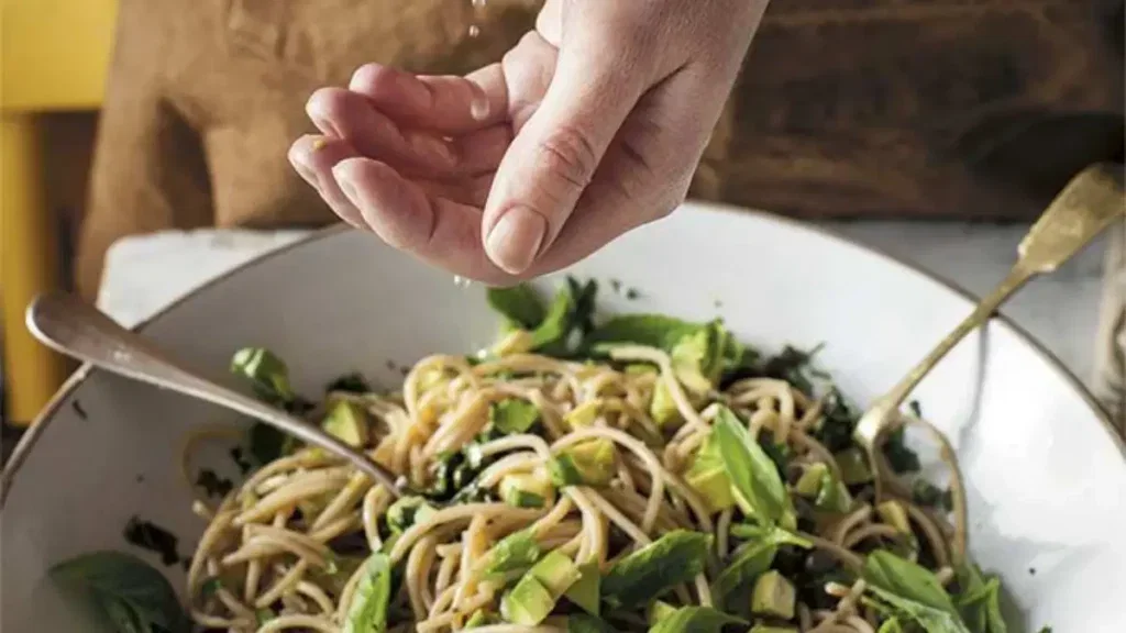 Spaghetti met avocado