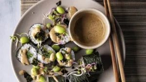 Sushi met sperziebonen