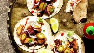 Taco met jackfruit en chipotle