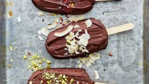 Vegan chocolade ijsjes