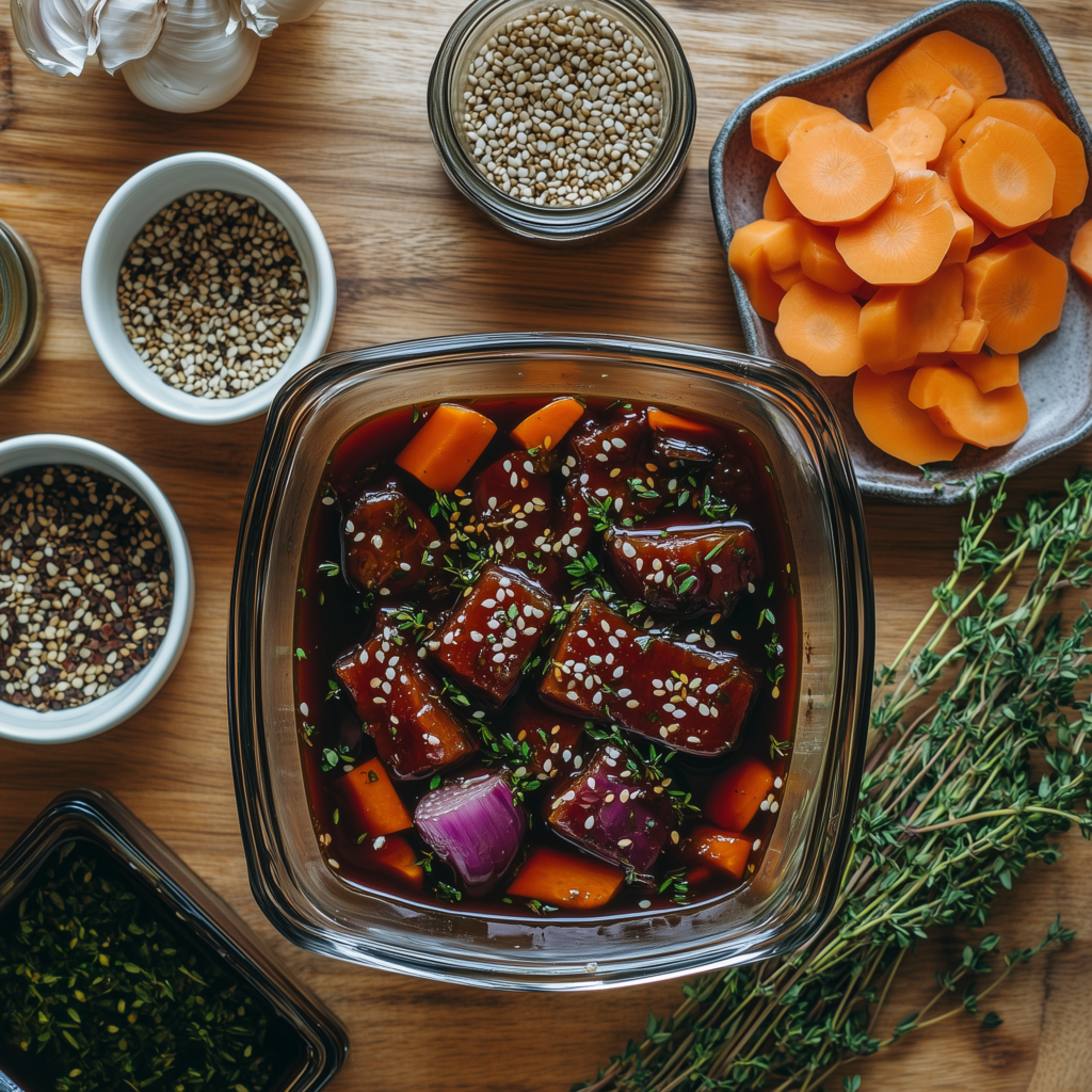 basis recept voor een vegan marinade voor seitan