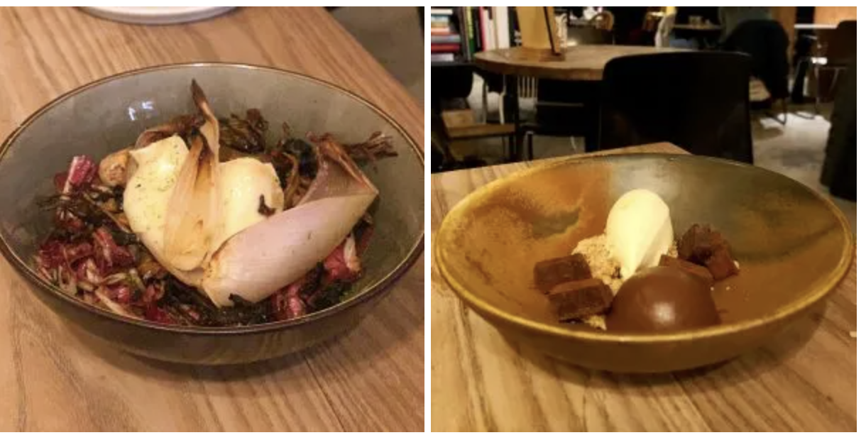 Deze vega en vegan gerechten at de culinair recensent van Lekker Vega Keurmerk bij Broei Utrecht