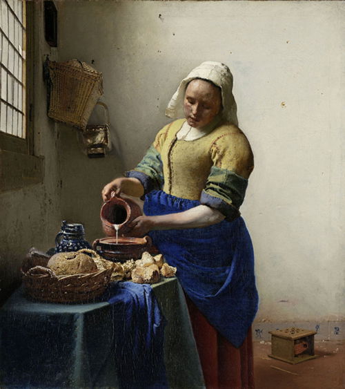Het Melkmeisje van Johannes Vermeer dat geen melkmeisje is, volgens culinair historica Manon Henzen van eetverleden.nl