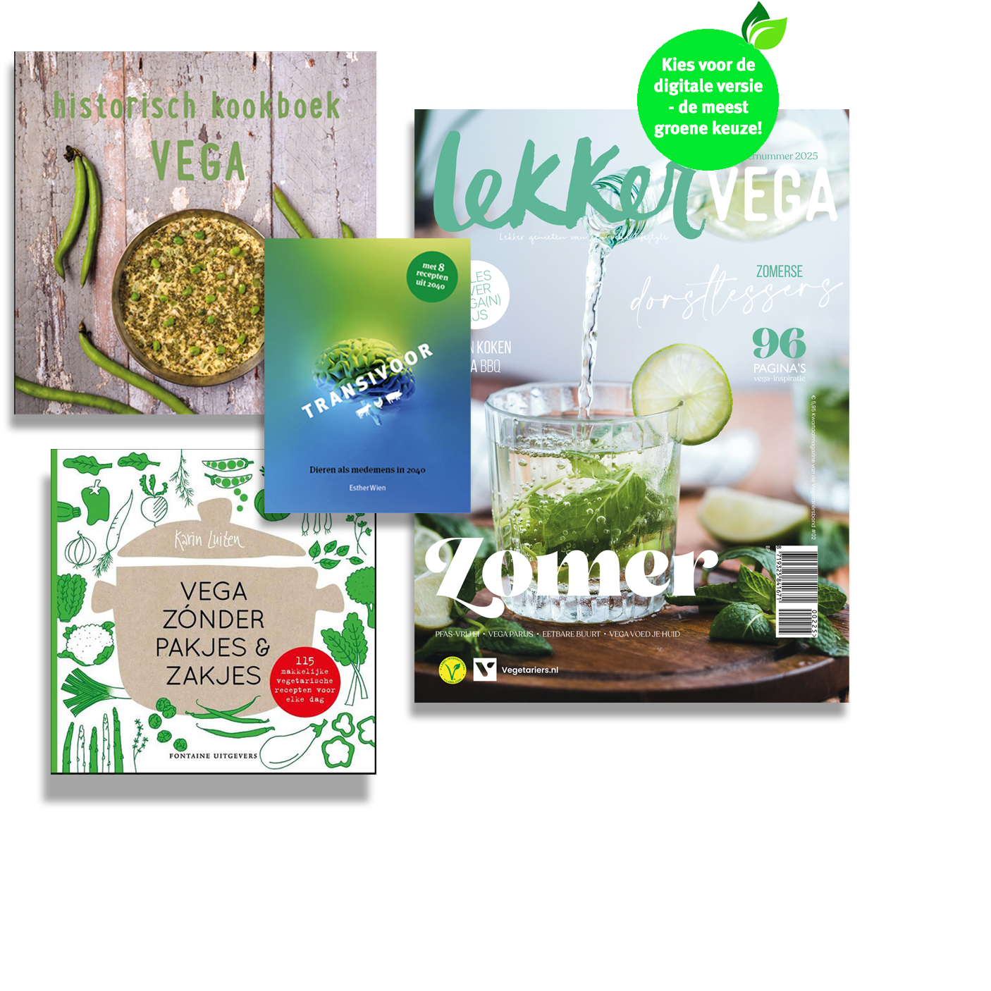 maak een keuze uit deze cadeaus als je lid wordt van de Vegetariersbond