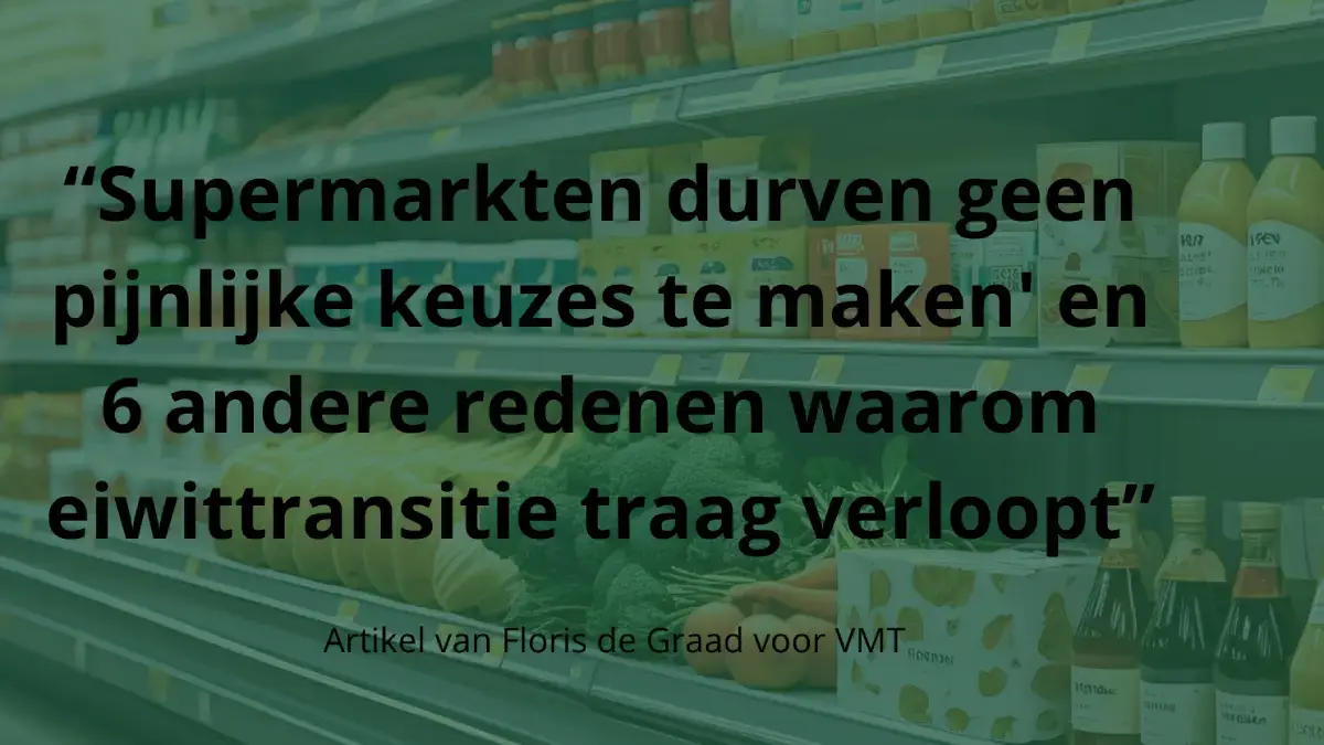 Waarom verloopt eiwittransitie traag