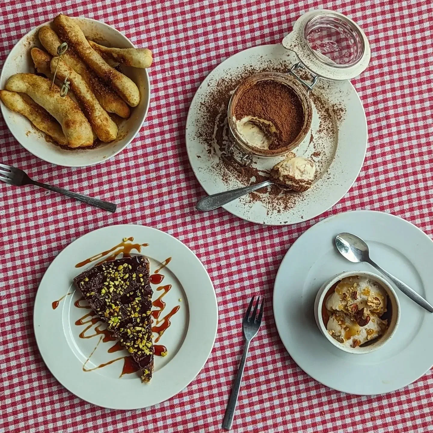 vegan desserts bij Trevi's Amsterdam