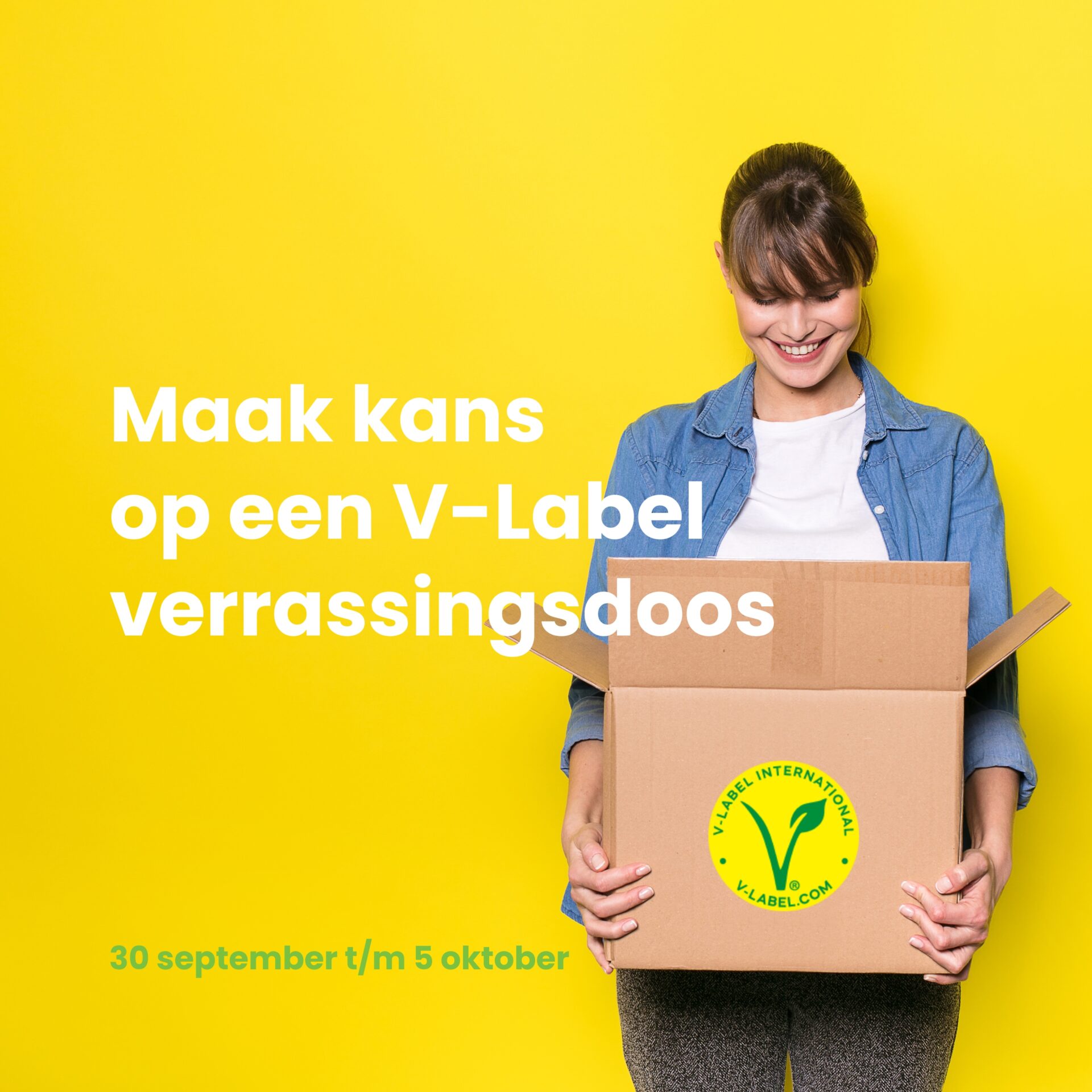 V-Label doos verjaardag