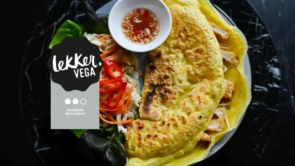 Vega No Vega serveert 90% vegetarische of plantaardige gerechten, vnl. Aziatisch georienteerd.