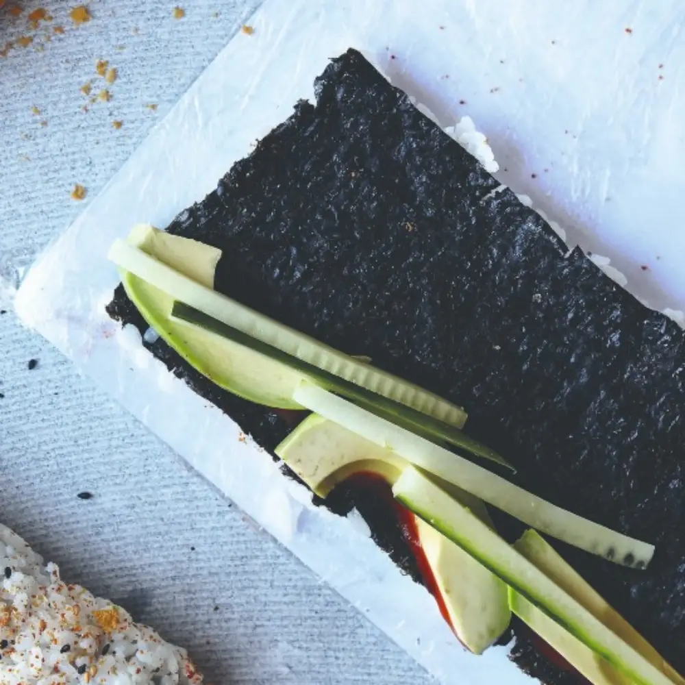 Vis vervangen vegan sushi