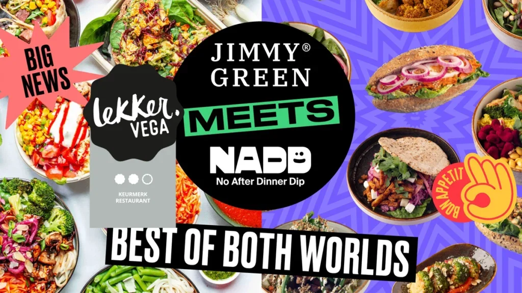 Jimmy Green meets No After Dinner Dip serveert vooral heerlijke vega en vegan comfort food.