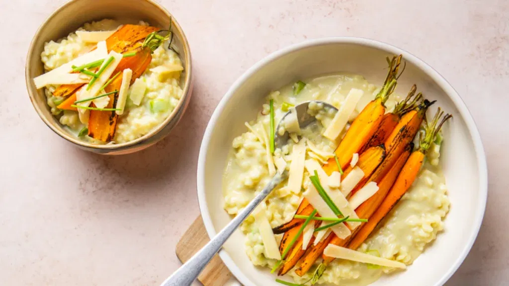 Romige risotto met prei