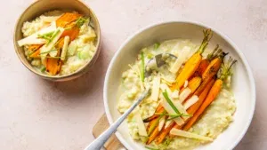 Romige risotto met prei