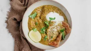 Groene curry van linzen