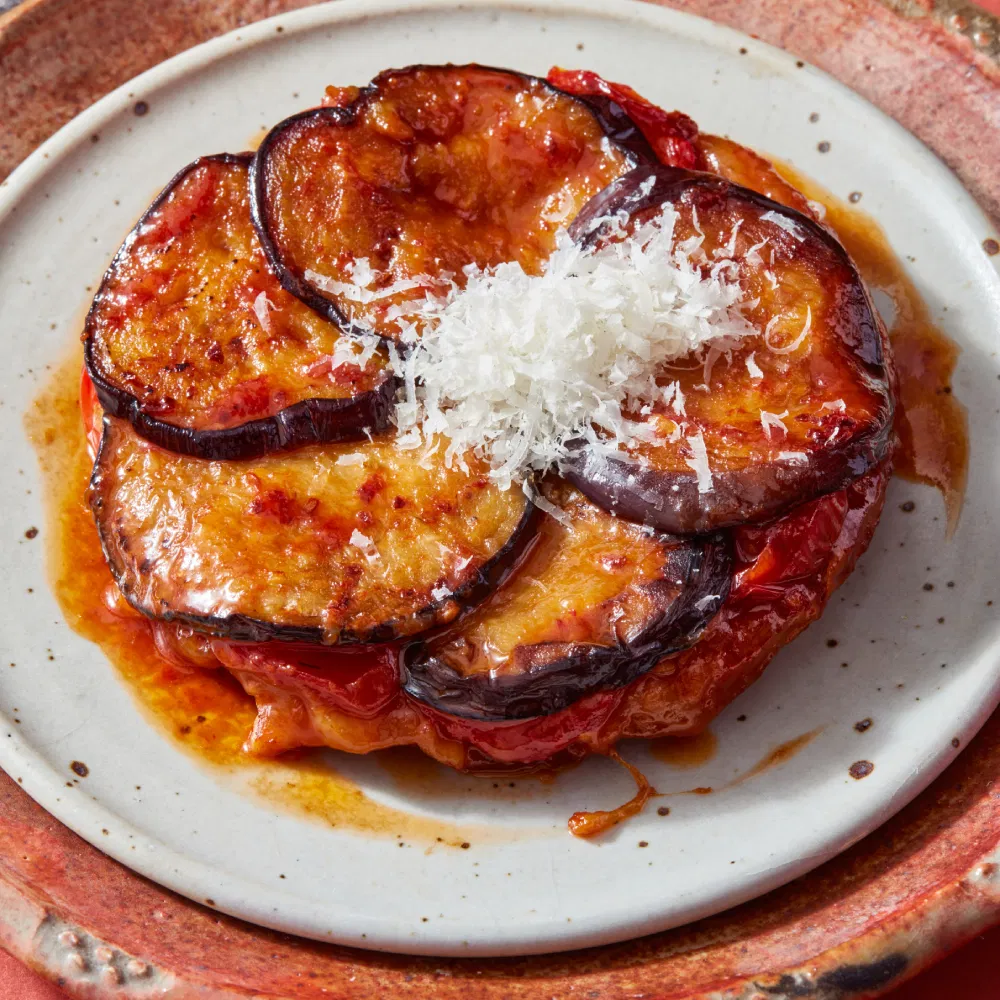 Tarte Tatin van Aubergine