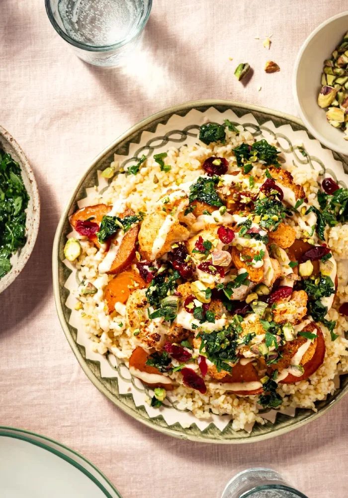LekkerVega Bulgur met geroosterde groente