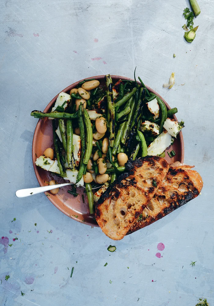 LekkerVega Halloumi van de bbq Rinze Vegelien