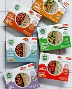 probeer alle smaken van de The Green Table kant-en-klaar maaltijden...