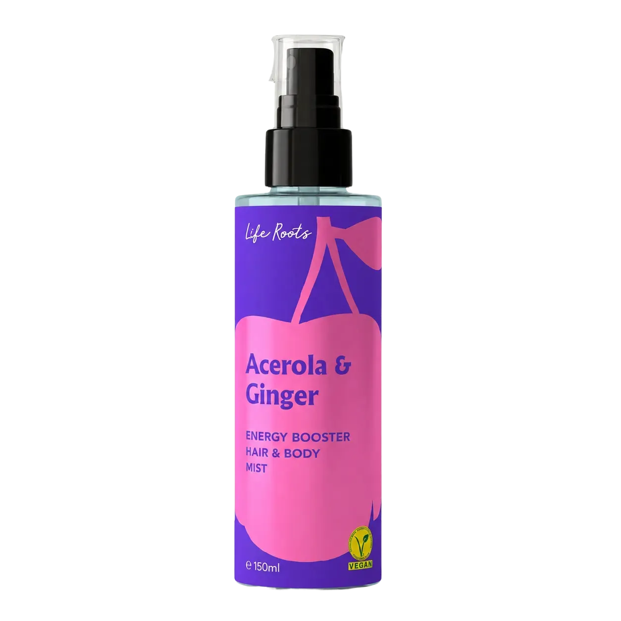 Life Roots Acerola and Ginger, vegan cosmetica met V-Label keurmerk