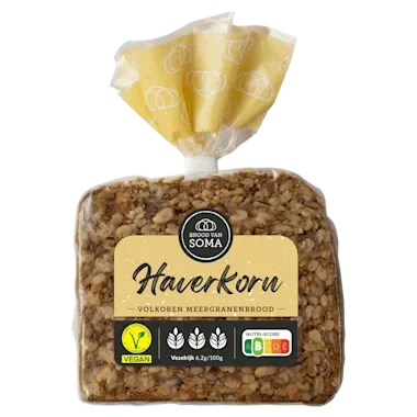 Brood van SOMA met V-Label keurmerk
