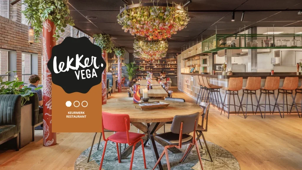 het restaurant van BUNK Amsterdam dat ook een hotel is