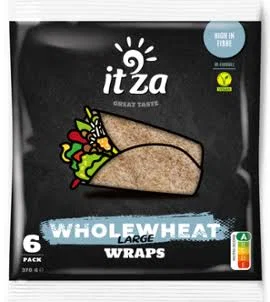 Mexma Itza wholewheat wraps met V-Label keurmerk