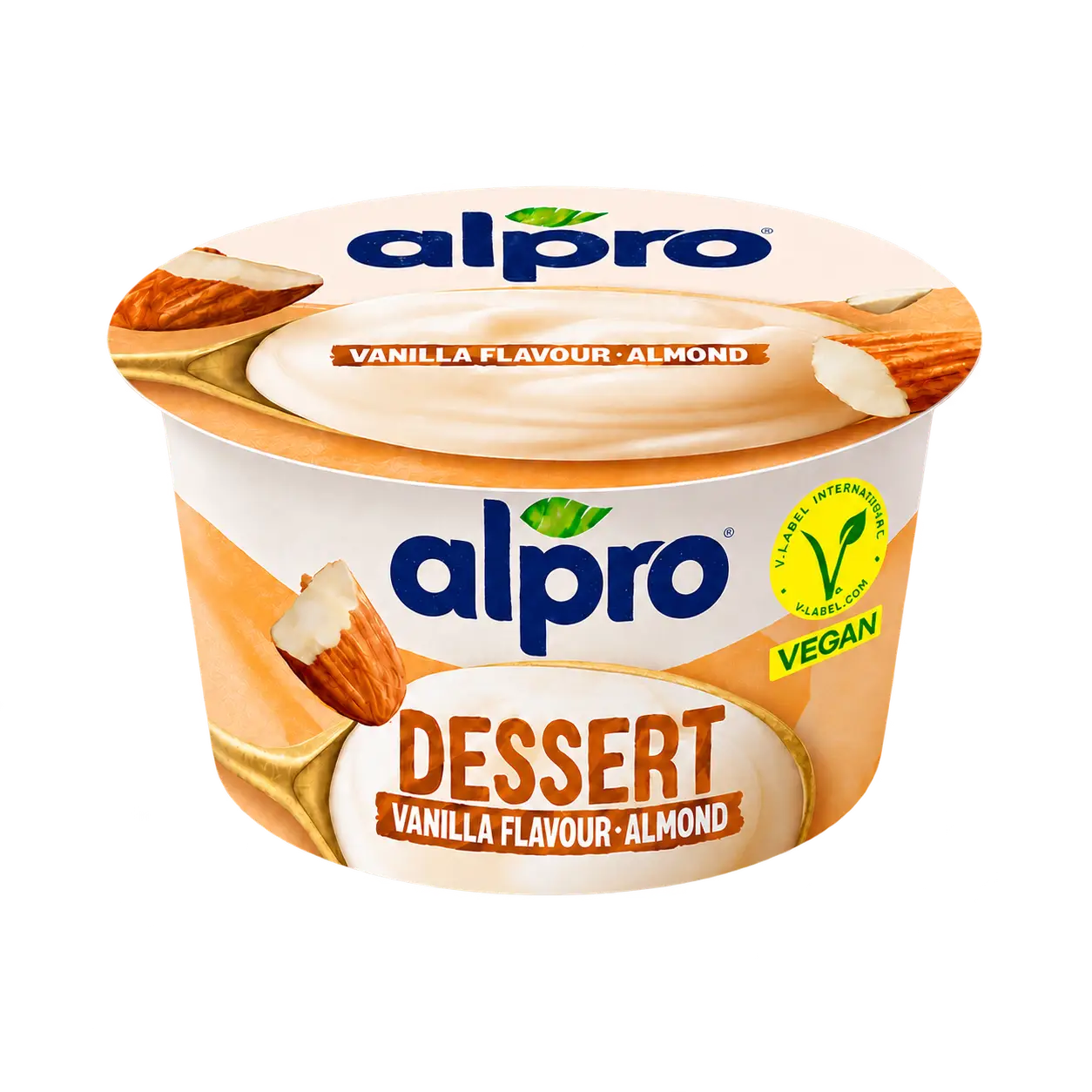 Alpro dessert met V-Label keurmerk