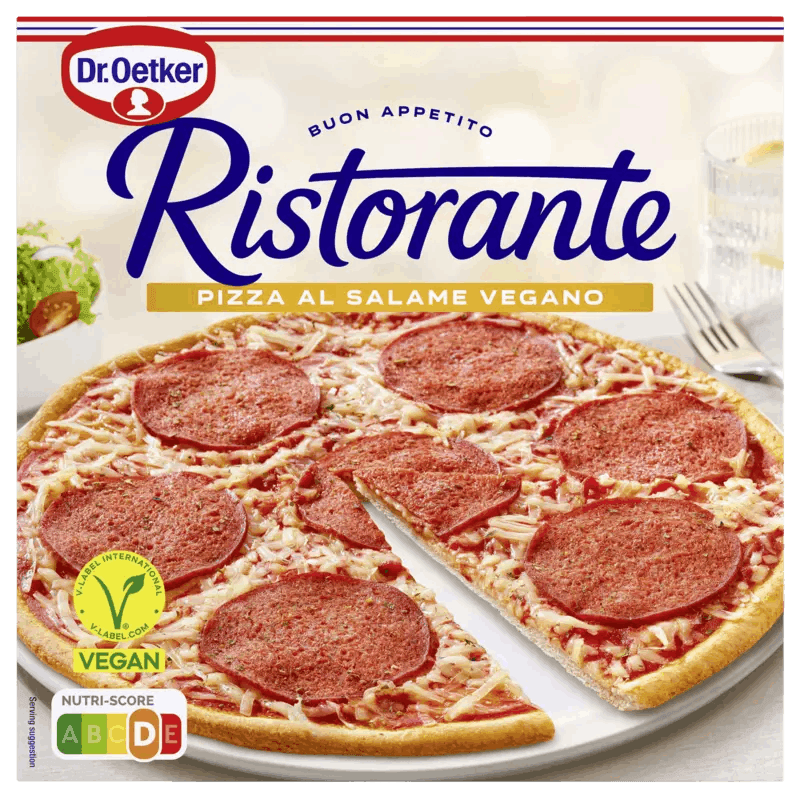 Pizza Dr Oetker met V-Label keurmerk
