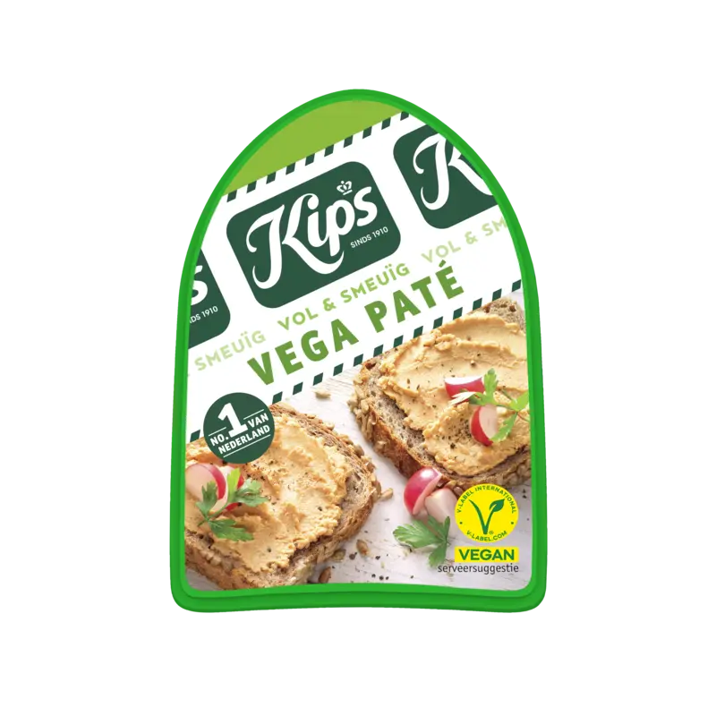 Kips vegan broodbeleg met V-Label keurmerk