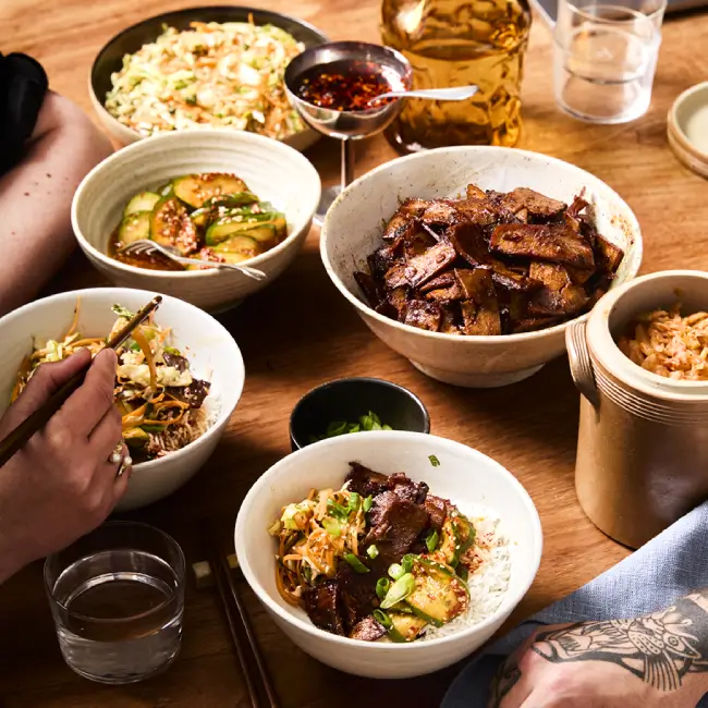 Vegan Korean BBQ tofu