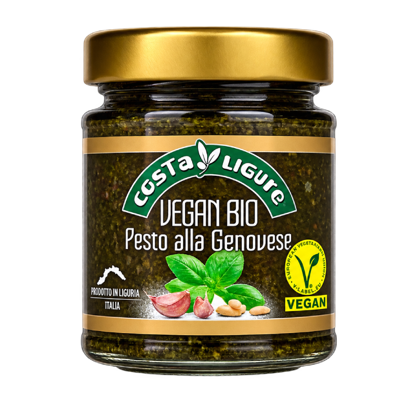 Costa Ligure vegan pesto met V-Label keurmerk