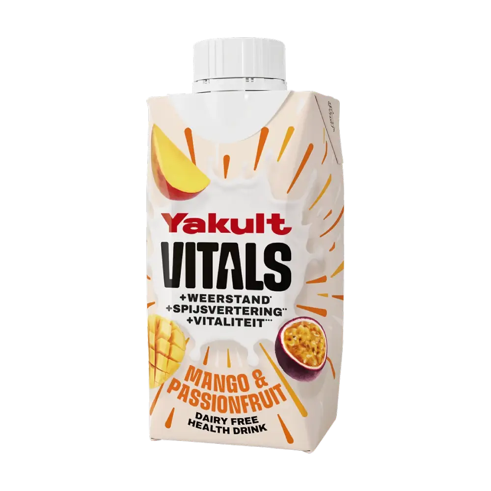 Yakult Vitals met V-Label keurmerk